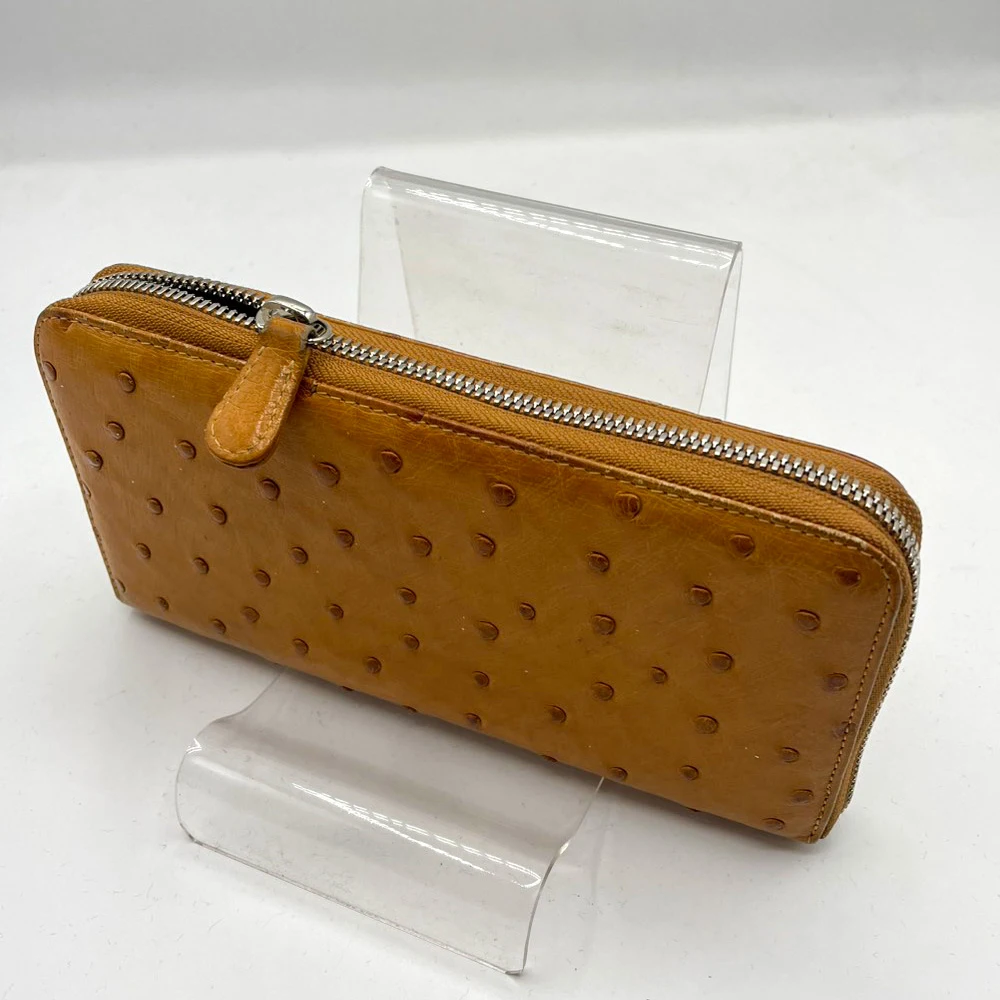 オーストリッチ財布ファスナースライダー修理後の全体画像