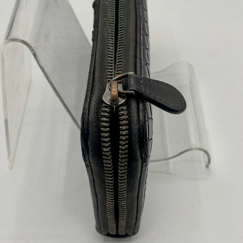 BOTTEGA VENETA財布ファスナースライダー修理前の拡大画像