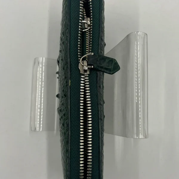 クロコダイル財布ファスナースライダー修理前の拡大画像