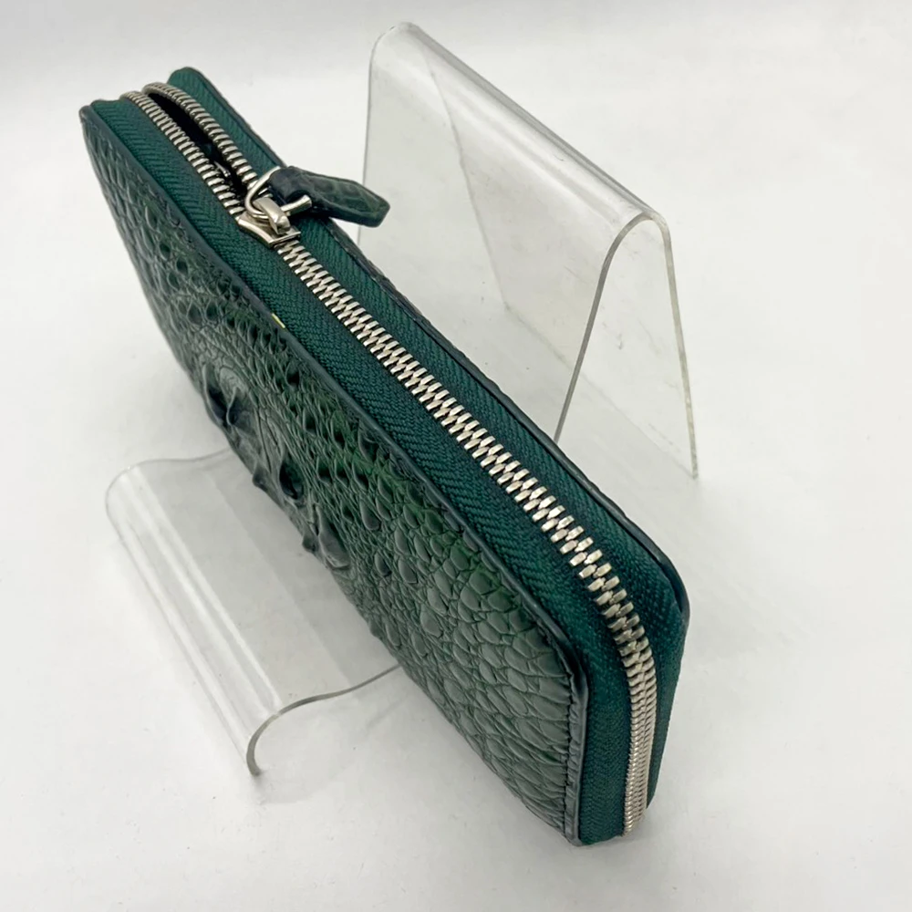 クロコダイル財布ファスナースライダー修理後の全体画像