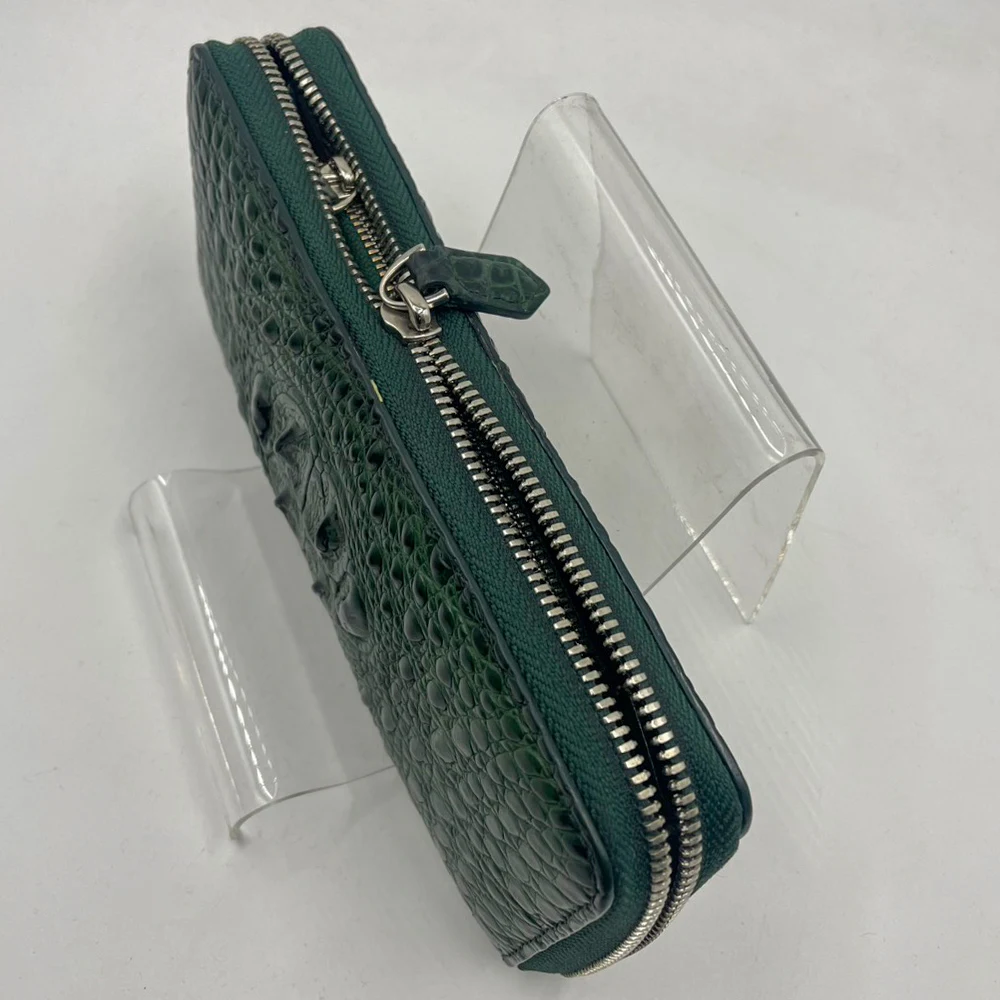 クロコダイル財布ファスナースライダー修理前の全体画像