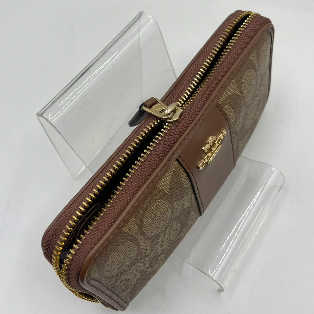 COACH財布ファスナースライダー修理前の全体画像