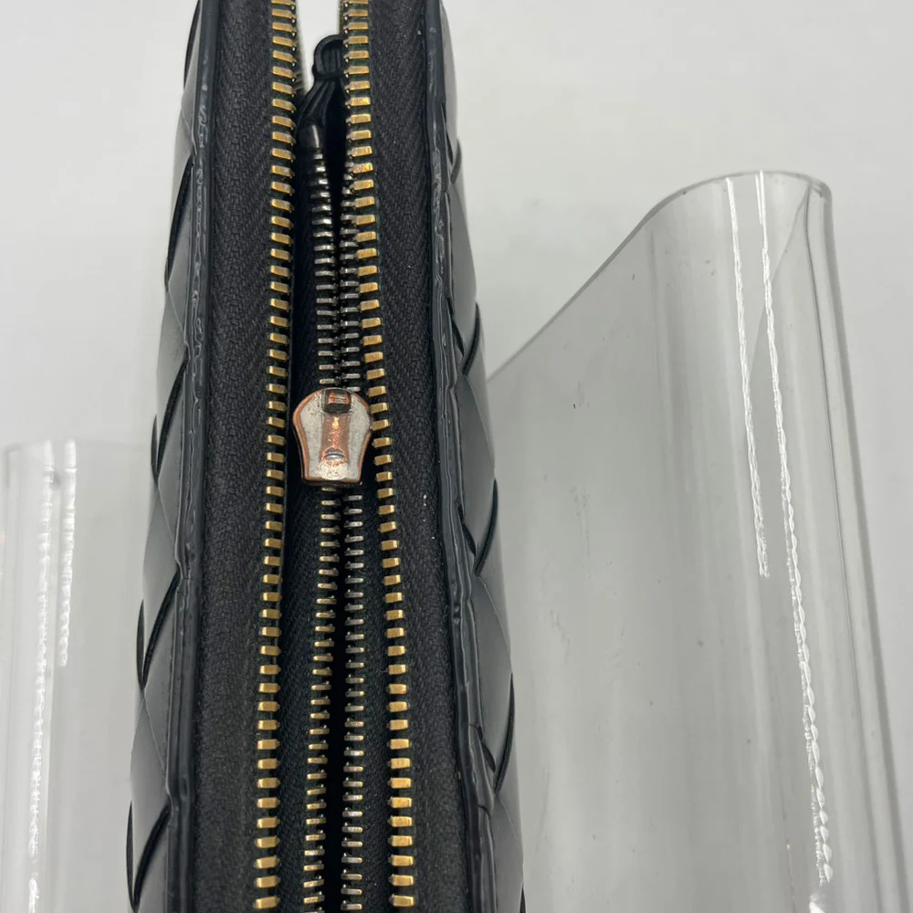 BOTTEGA VENETA財布ファスナースライダー修理前の拡大画像
