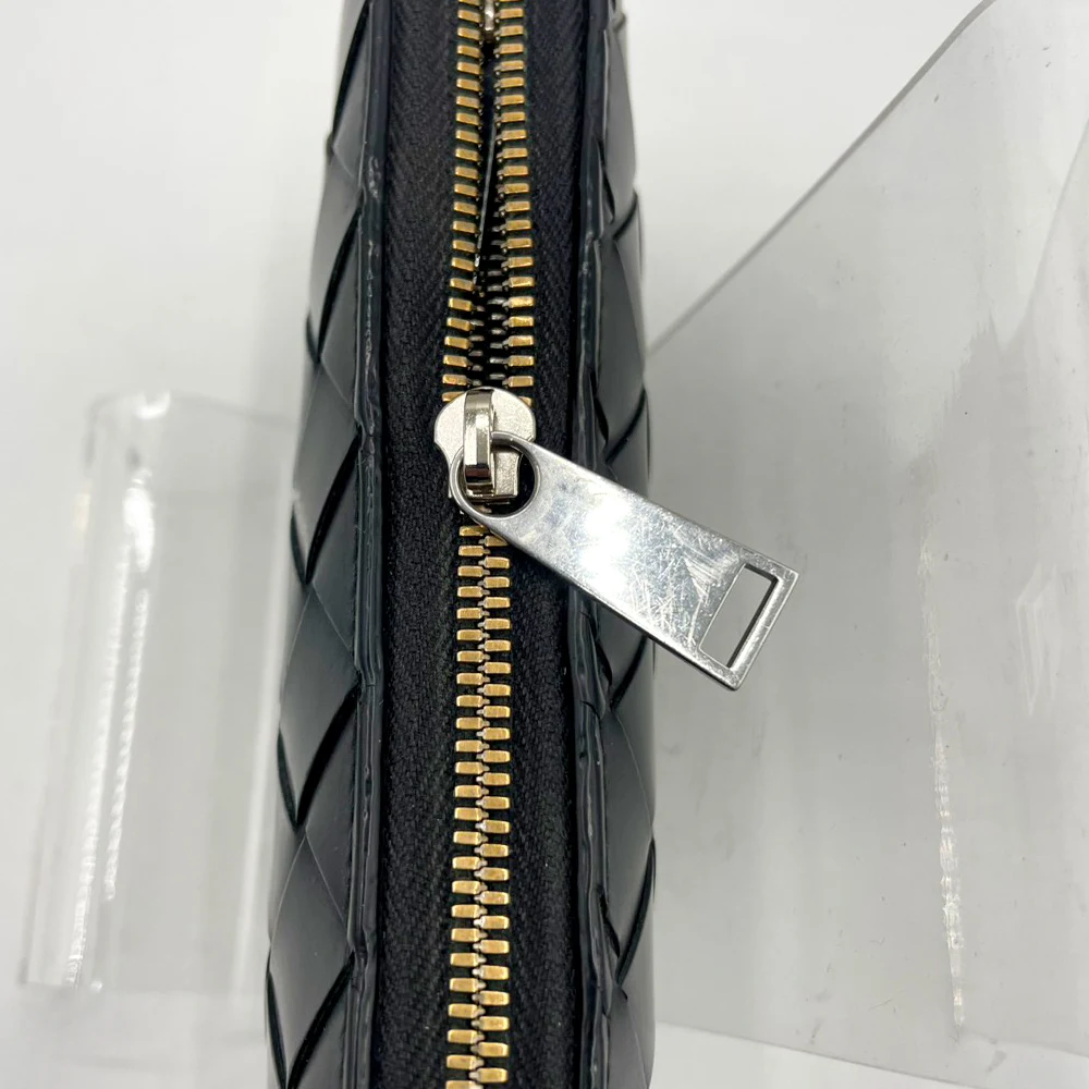 BOTTEGA VENETA財布ファスナースライダー修理後の拡大画像